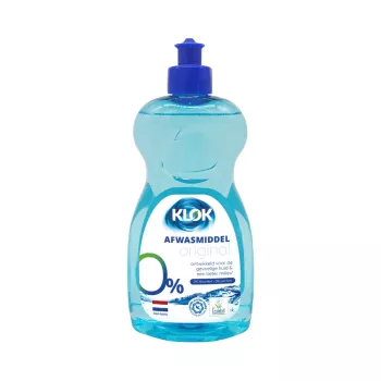 KLOK Detergent lichid pentru vase, 0% parfum, 0% coloranti, 500ml (100 spalari)