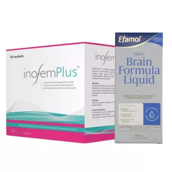 Pachet Inofem Plus + Efalex® Brain Formula cu DHA 