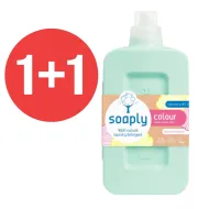 1+1 Detergent ecologic pentru rufe colorate cu 99.8% ingrediente naturale Magnificent Magnolia (1L), Soaply
