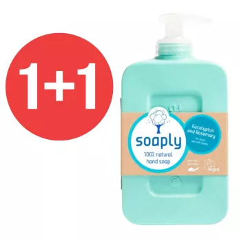 1+1 Sapun ecologic lichid pentru maini cu 100% ingrediente naturale, Eucalyptus and Rosemary (300ml), Soaply 1+1 Sapun ecologic lichid pentru maini cu 100% ingrediente naturale, Eucalyptus and Rosemary (300ml), Soaply