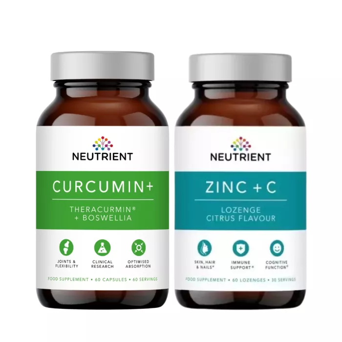 Pachet Curcumin (60 capsule) + Zinc + Vitamina C (60 comprimate masticabile), Neutrient Pachet Curcumin (60 capsule) + Zinc + Vitamina C (60 comprimate masticabile), Neutrient