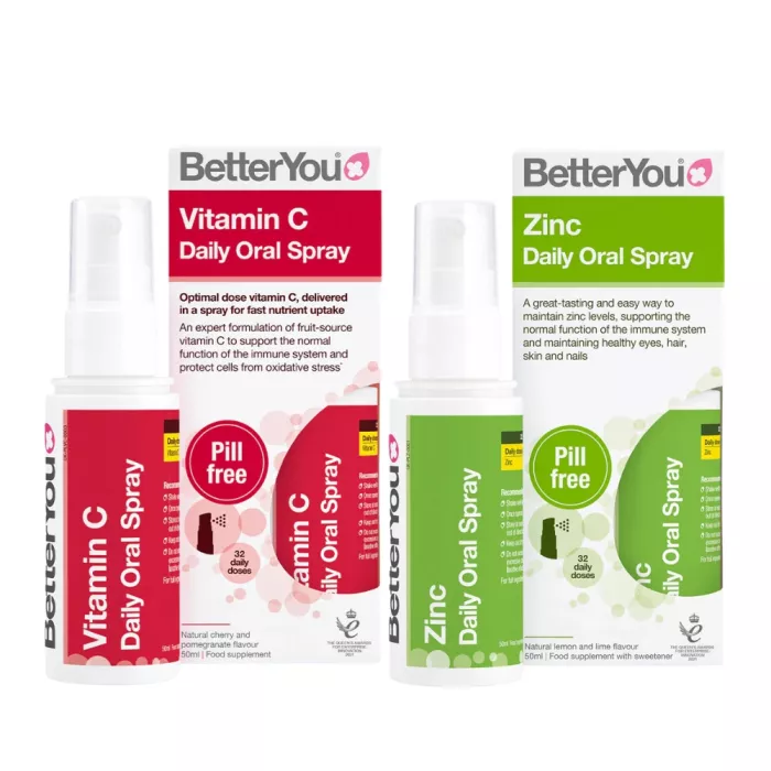 Pachet Vitamina C Oral Spray (50 ml) + Zinc Oral Spray (50 ml), BetterYou Pachet Vitamina C Oral Spray (50 ml) + Zinc Oral Spray (50 ml), BetterYou
