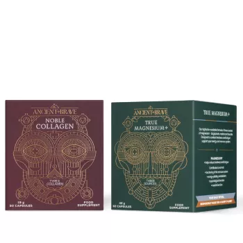 Colagen tip II Noble Collagen UC II (30 capsule) + True Magnesium+ (60 capsule), Ancient and Brave