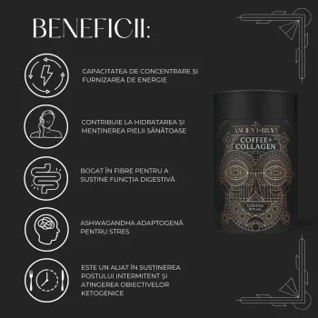Coffee Collagen 250 gr (25 portii), Ancient and Brave Coffee Collagen 250 gr (25 portii), Ancient and Brave