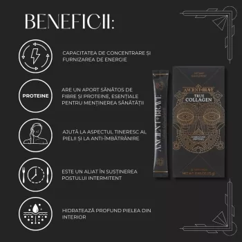 True Collagen powder 15 x 5 gr (15 plicuri), Ancient and Brave True Collagen powder 15 x 5 gr (15 plicuri), Ancient and Brave