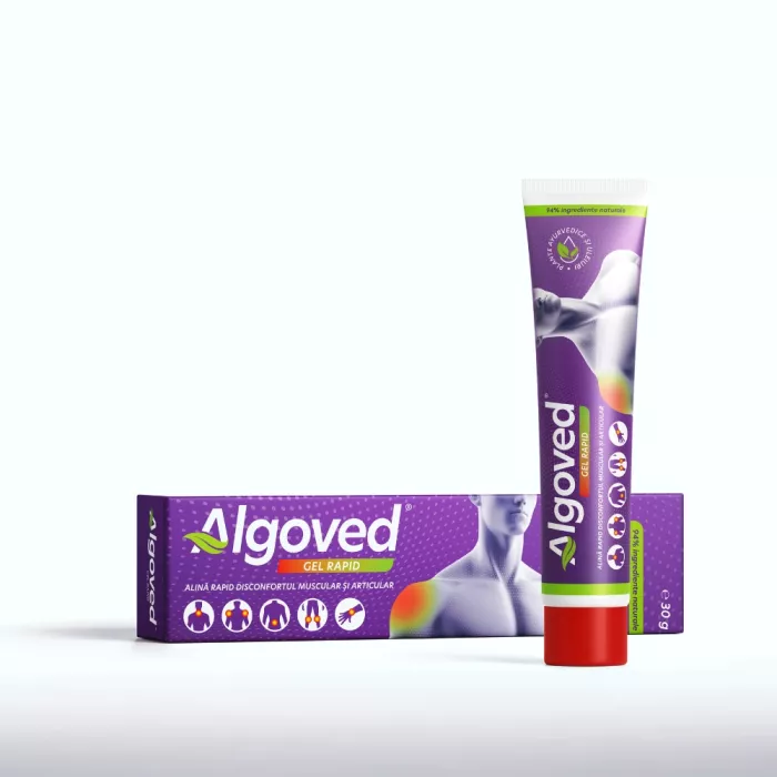 Gel Rapid Alinare Disconfort Muscular si Articular cu Ardei Iute si Nirgundi (30g), Algoved