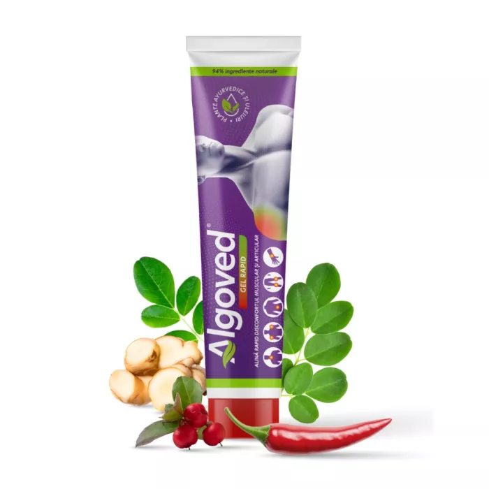 Gel Rapid Alinare Disconfort Muscular si Articular cu Ardei Iute si Nirgundi (30g), Algoved