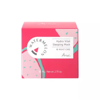 Masca de noapte pentru fata cu Pepene Rosu Watermelon Hydro Glow (80 grame), Ariul