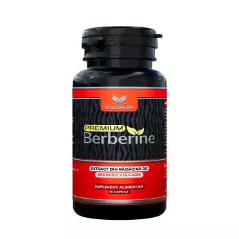 Berberină Premium, 600 mg, 60 capsule, Boost4Life Berberină Premium, 600 mg, 60 capsule, Boost4Life