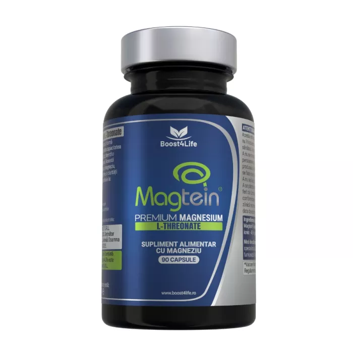 Magtein® Magneziu L-Treonat Premium 670 mg, 90 Capsule Vegane, Boost4Life Magtein® Magneziu L-Treonat Premium 670 mg, 90 Capsule Vegane, Boost4Life