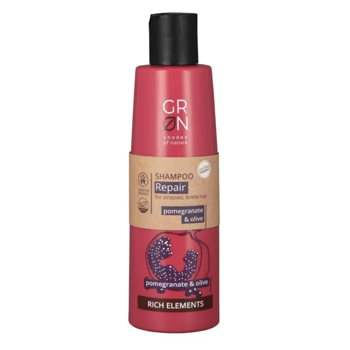 Sampon reparator Bio Organic Rich Elements cu masline si rodie (250ml), GRN Shades of Nature