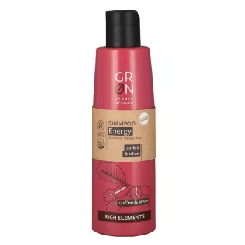 Sampon energizant Bio Organic Rich Elements cu cafea si masline (250ml), GRN Shades of Nature