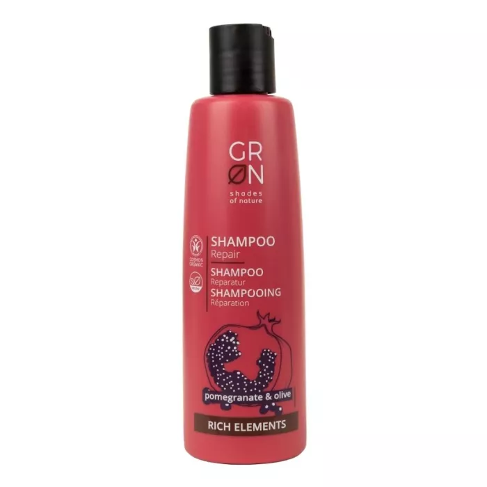 Sampon reparator Bio Organic Rich Elements cu masline si rodie (250ml), GRN Shades of Nature