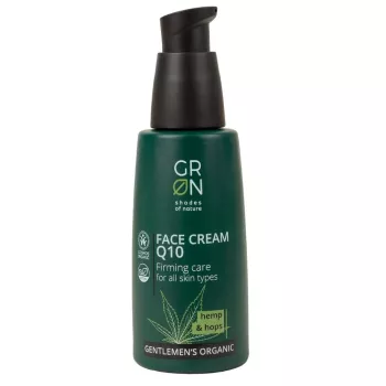 Crema de fata Bio Organica Gentlemens cu coenzima Q10, canepa si hamei (50ml), GRN Shades of Nature