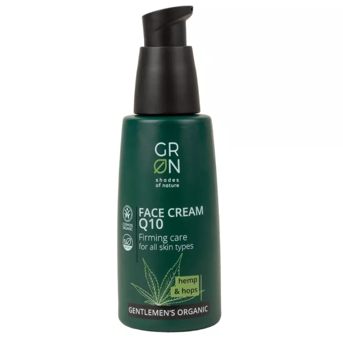 Crema de fata Bio Organica Gentlemens cu coenzima Q10, canepa si hamei (50ml), GRN Shades of Nature