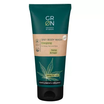 3 in 1 gel de dus Bio Organic Gentlemens cu canepa si hamei (200ml), GRN Shades of Nature