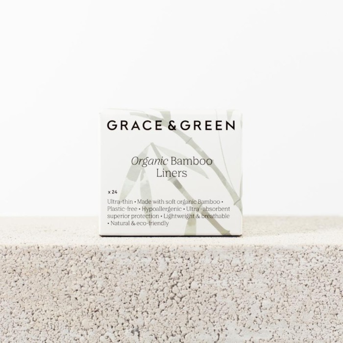 Panty liners (24 buc) din bambus organic, Grace and Green