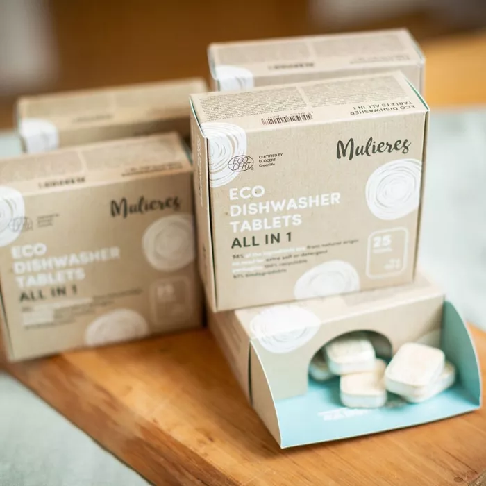 Pachet 3 x Tablete ecologice pentru mașina de spălat vase (3x25 buc), Mulieres