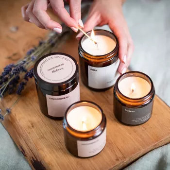 Lumânare naturală Gingerbread (180ml), Mulieres