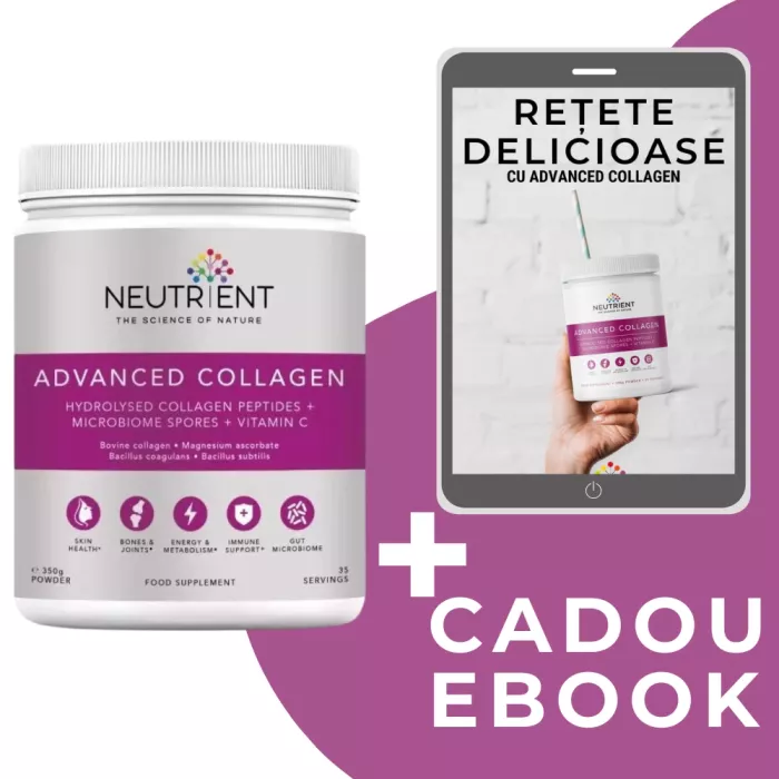 Advanced Collagen Powder (350g) + CADOU EBOOK RETETE, Neutrient Advanced Collagen Powder (350g) + CADOU EBOOK RETETE, Neutrient