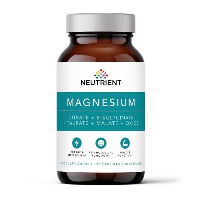Magnesium Taurate, Bisglycinate, Citrate, Malate, Oxide (120 capsule), Neutrient Magnesium Taurate, Bisglycinate, Citrate, Malate, Oxide (120 capsule), Neutrient
