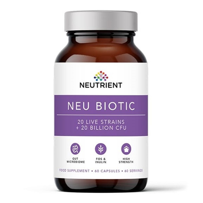 Neu Biotic Multi Strain Probiotic 20 miliarde (60 capsule), Neutrient