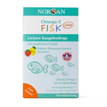 Omega 3 FISK Jeleuri (45 bucati), Norsan