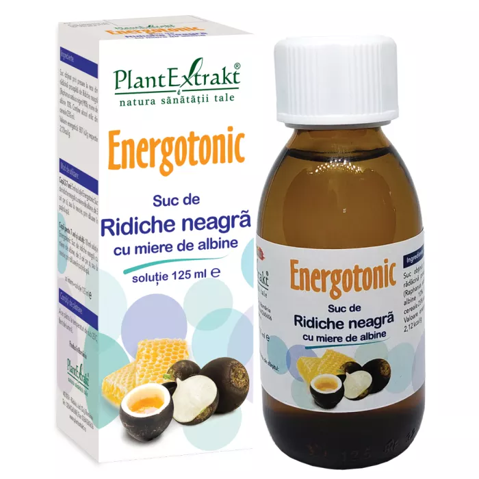 Energotonic Suc Ridiche Neagra cu Miere (125 ml), Plantextrakt Energotonic Suc Ridiche Neagra cu Miere (125 ml), Plantextrakt