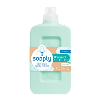 Detergent ecologic pentru rufe albe si colorate cu 99.8% ingrediente naturale Dazzling Jasmine (1L), Soaply