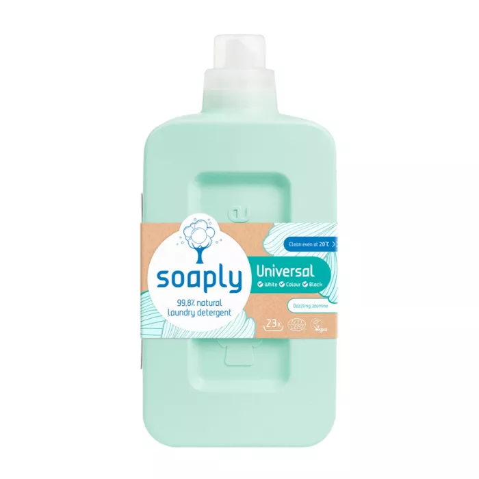 Detergent ecologic pentru rufe albe si colorate cu 99.8% ingrediente naturale Dazzling Jasmine (1L), Soaply