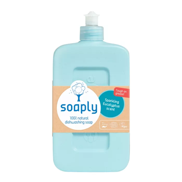 Detergent ecologic pentru vase cu 100% ingrediente naturale Sparkling Eucalyptus (500ml), Soaply
