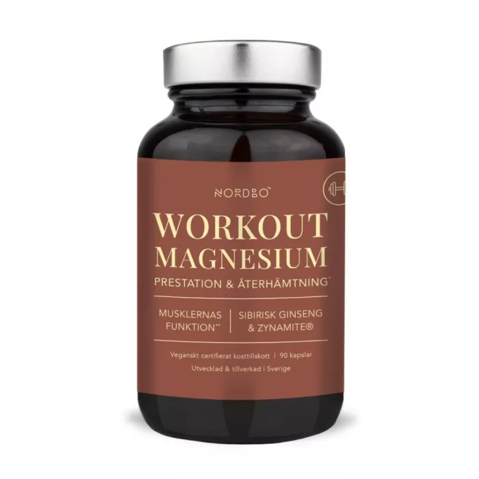 Workout Magnesium (90 capsule), Nordbo Workout Magnesium (90 capsule), Nordbo