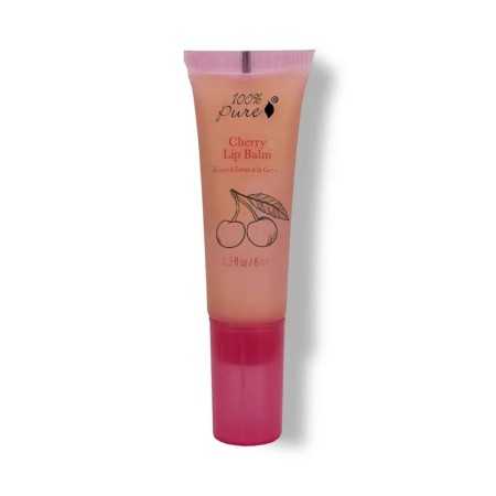 Balsam organic de buze cu aroma de cirese, 100 Percent Pure Cosmetics