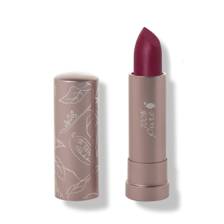 Ruj buze semi-mat cu unt de cacao Winecup, 100 Percent Pure Cosmetics