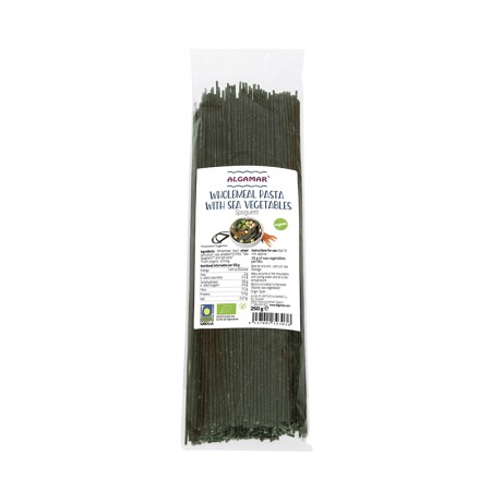 Spaghetti integrale cu alge marine eco (250 grame), Algamar