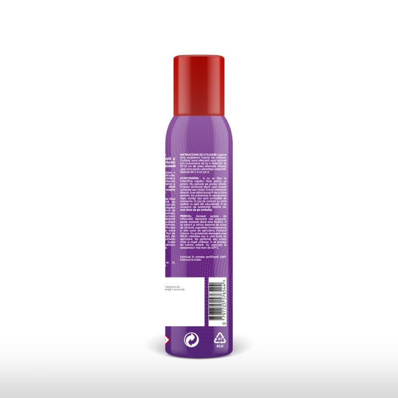 Spray Rapid Alinare Disconfort Muscular si Articular cu Turmeric si Ricin (100g), Algoved