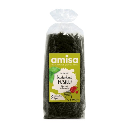 Fusilli din hrisca fara gluten eco (500 grame), Amisa