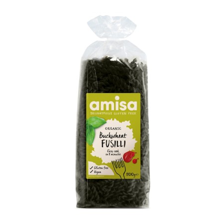 Fusilli din hrisca fara gluten eco (500 grame), Amisa