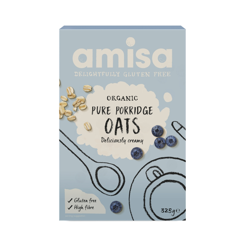 Porridge din ovaz fara gluten eco (325 grame), Amisa