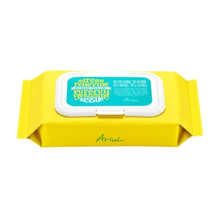 Servetele de curatare a tenului Stress Relieving Purefull Cleansing Tissue, cosmetice coreene naturale, (80 buc), Ariul