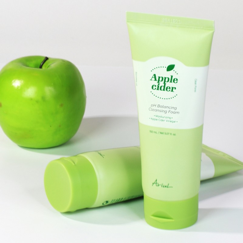 Spuma de curatare a tenului Apple Cider pH Balancing cu Otet din Cidru de Mere, (150ml), Ariul