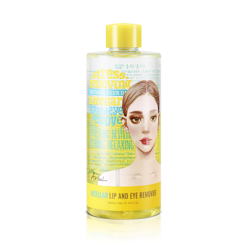 Demachiant hipoalergenic pentru buze si ochi Stress Relieving Lip and Eye Remover (300 ml), Ariul