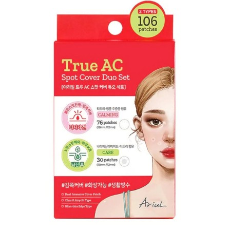 Plasturi Cosuri Inainte si Dupa True AC Spot Cover Duo Set, (106 buc), Ariul