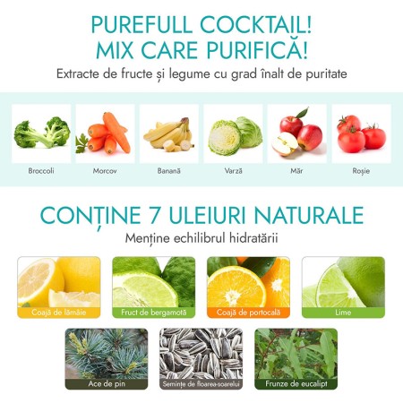 Servetele de curatare a tenului Stress Relieving Purefull Cleansing Tissue (15 bucati), Ariul