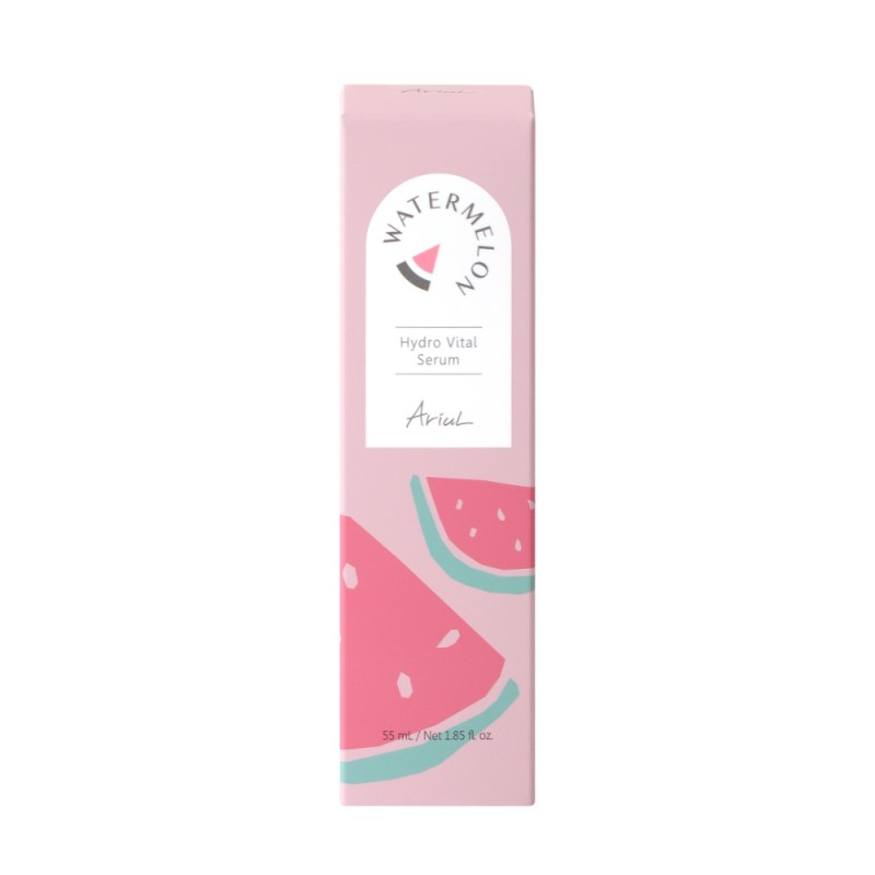 Serum de fata cu Pepene Rosu Watermelon Hydro Glow - reimprospatare intensa (55 ml), Ariul
