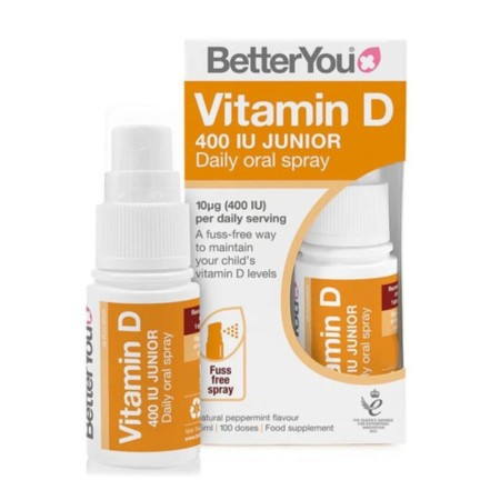 Vitamina D Junior 400UI (copii 3-12 ani) Spray Oral  (15 ml), BetterYou