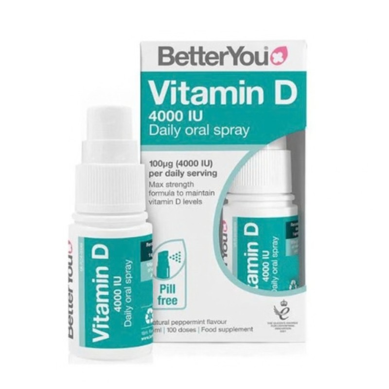 Vitamina D 4000UI Spray Oral (15 ml), BetterYou