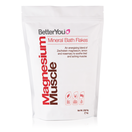 Fulgi de baie cu magneziu pentru mușchi (1000 grame), BetterYou
