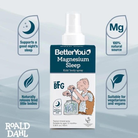 1+1 Magnesium Kids Body spray BFG (100 ml), BetterYou