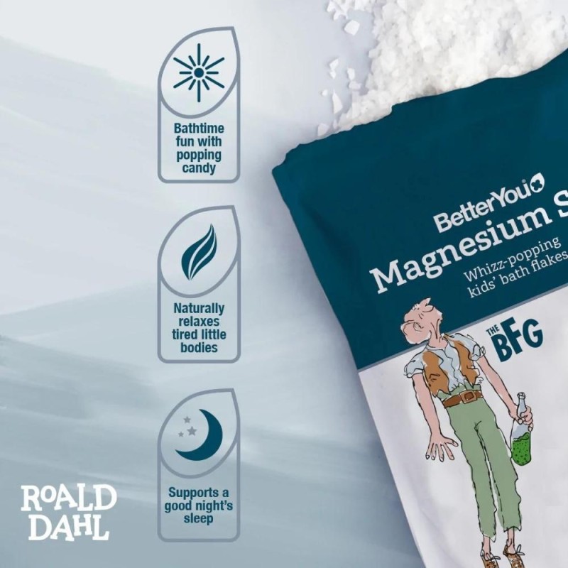 Fulgi de baie cu magneziu BFG (750 grame), BetterYou